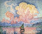 Paul Signac pink cloud oil painting artist